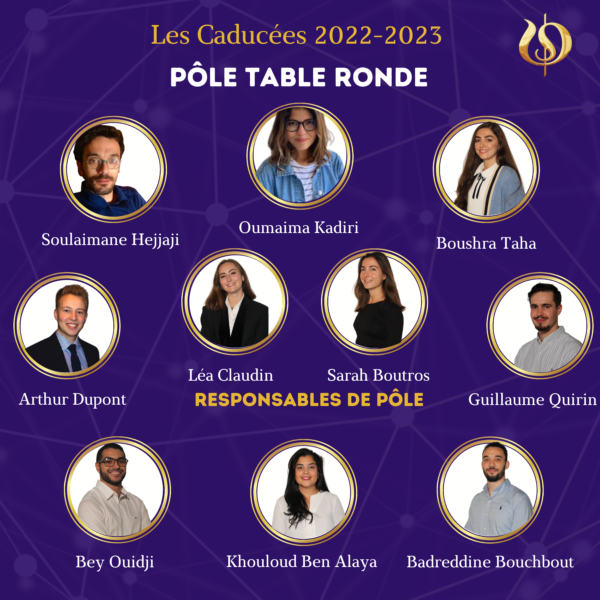 L'organisation de la soirée de la table ronde permet de réunir des professionnels de l'industrie pharmaceutique pour débattre autour d'un sujet défini d'actualité dans le domaine de la santé.
